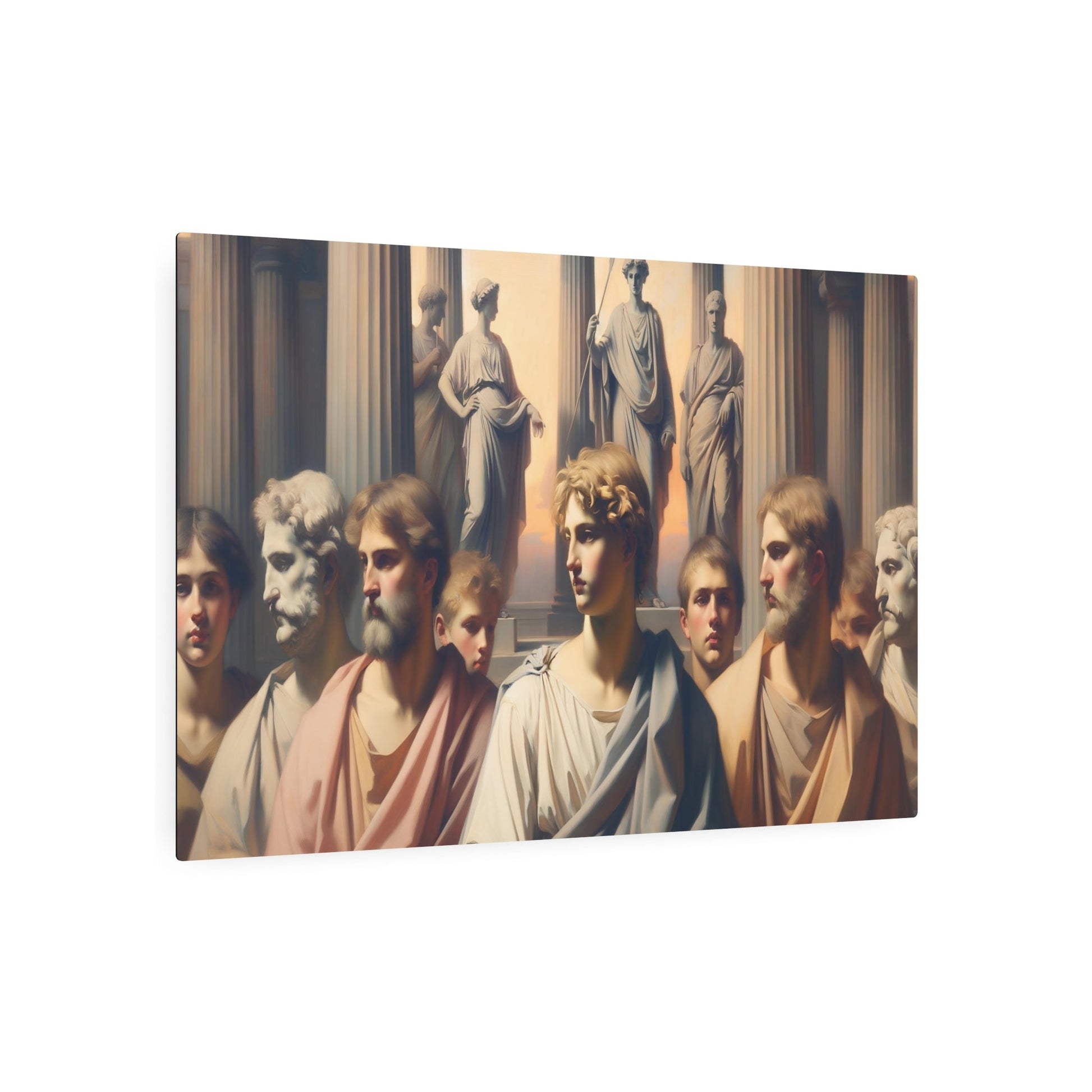 Metal Poster Art | "Neoclassicism Inspired Art Image - Western Art Styles Collection" - Metal Poster Art 36″ x 24″ (Horizontal) 0.12''