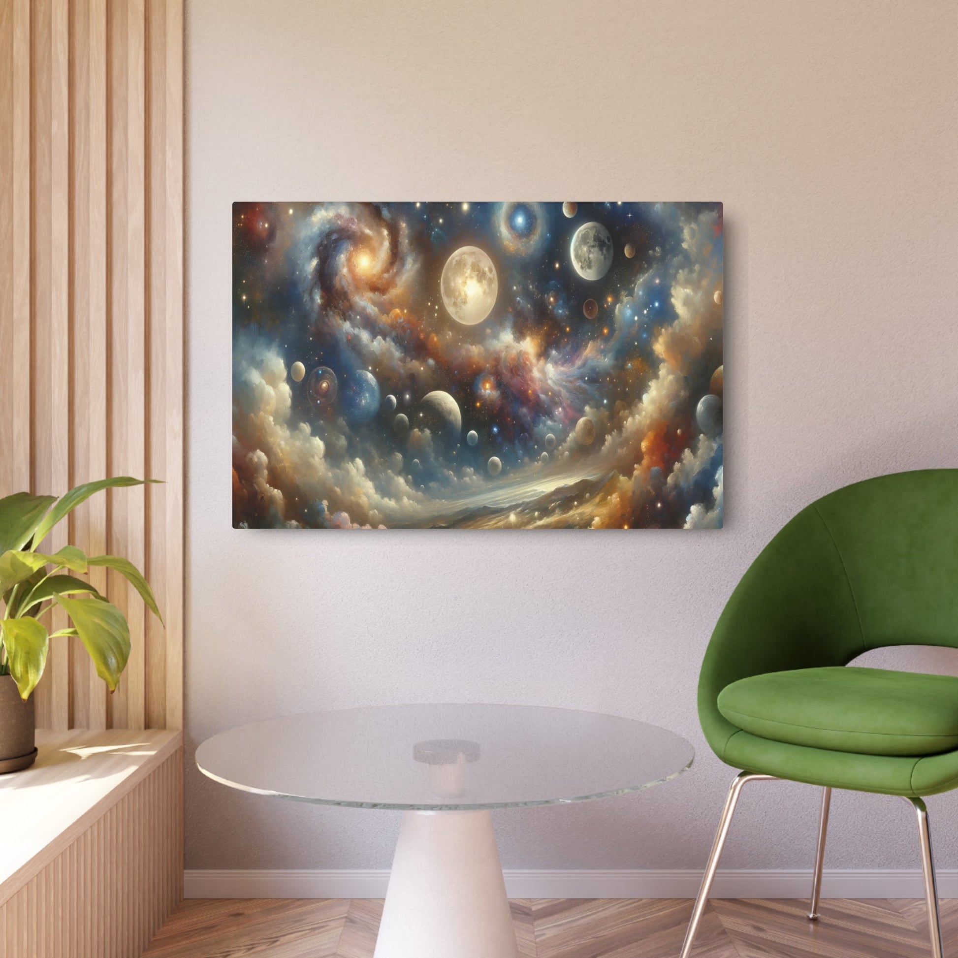 Metal Poster Art | "Romanticism Style Western Art: Celestial Bodies & Cosmological Phenomena Inspired Artwork" - Metal Poster Art 36″ x 24″ (Horizontal) 0.12''