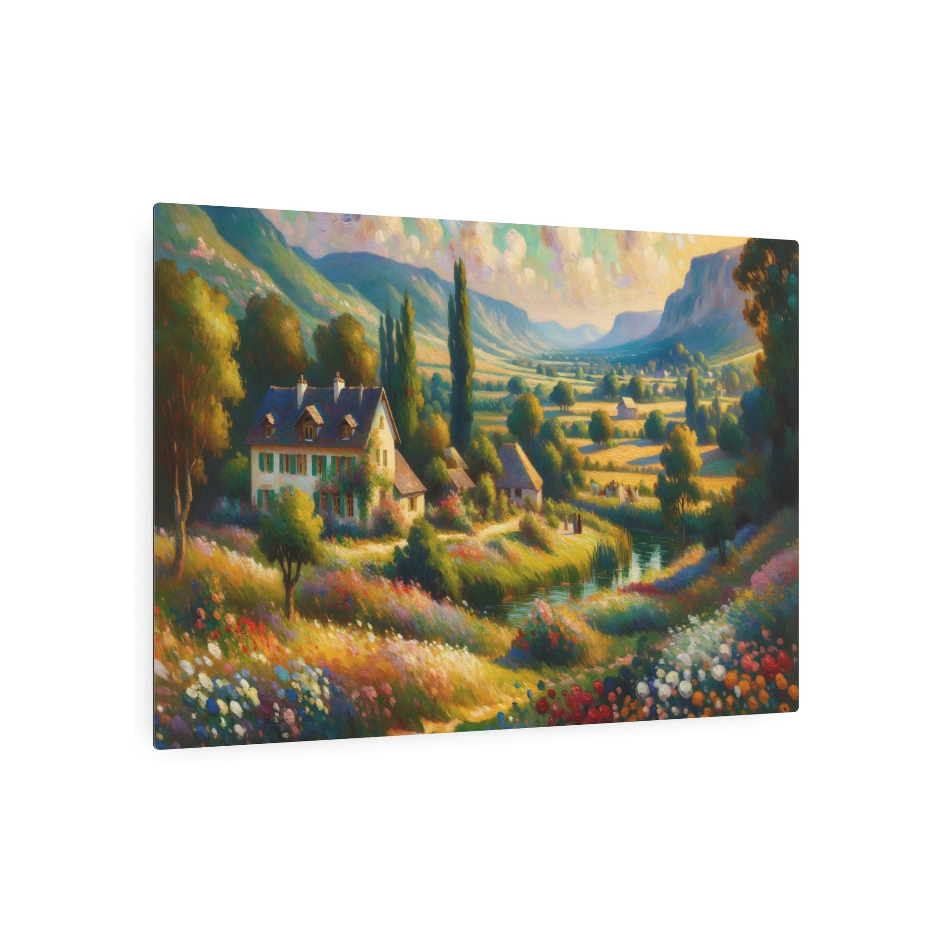 Metal Poster Art | "Post - Impressionist Art: Distinctive Brushwork & Color Use in Vivid Painting - Western Art Styles Collection" - Metal Poster Art 36″ x 24″ (Horizontal) 0.12''