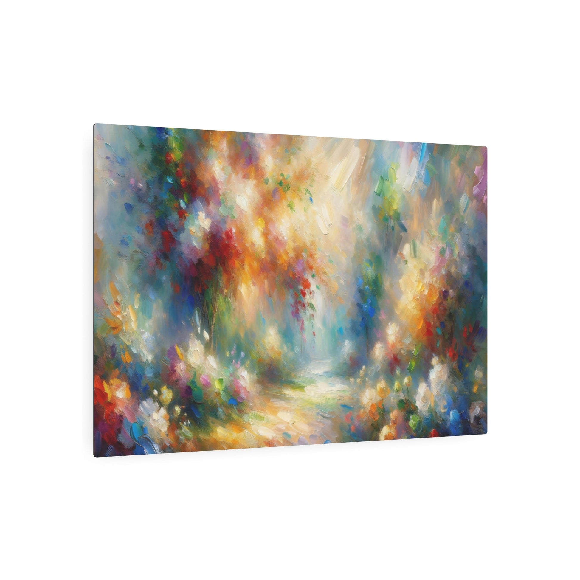 Metal Poster Art | "Impressionist Western Art Style Painting with Vibrant Colors and Visible Brush Strokes - Displaying Vivid Play of Light" - Metal Poster Art 36″ x 24″ (Horizontal) 0.12''