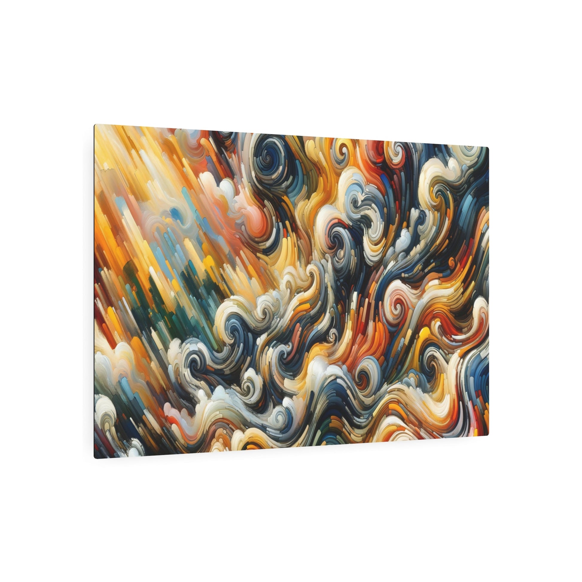 Metal Poster Art | "Expressionism Inspired Western Art Style Image Render - Unique Expressionist Artwork" - Metal Poster Art 36″ x 24″ (Horizontal) 0.12''