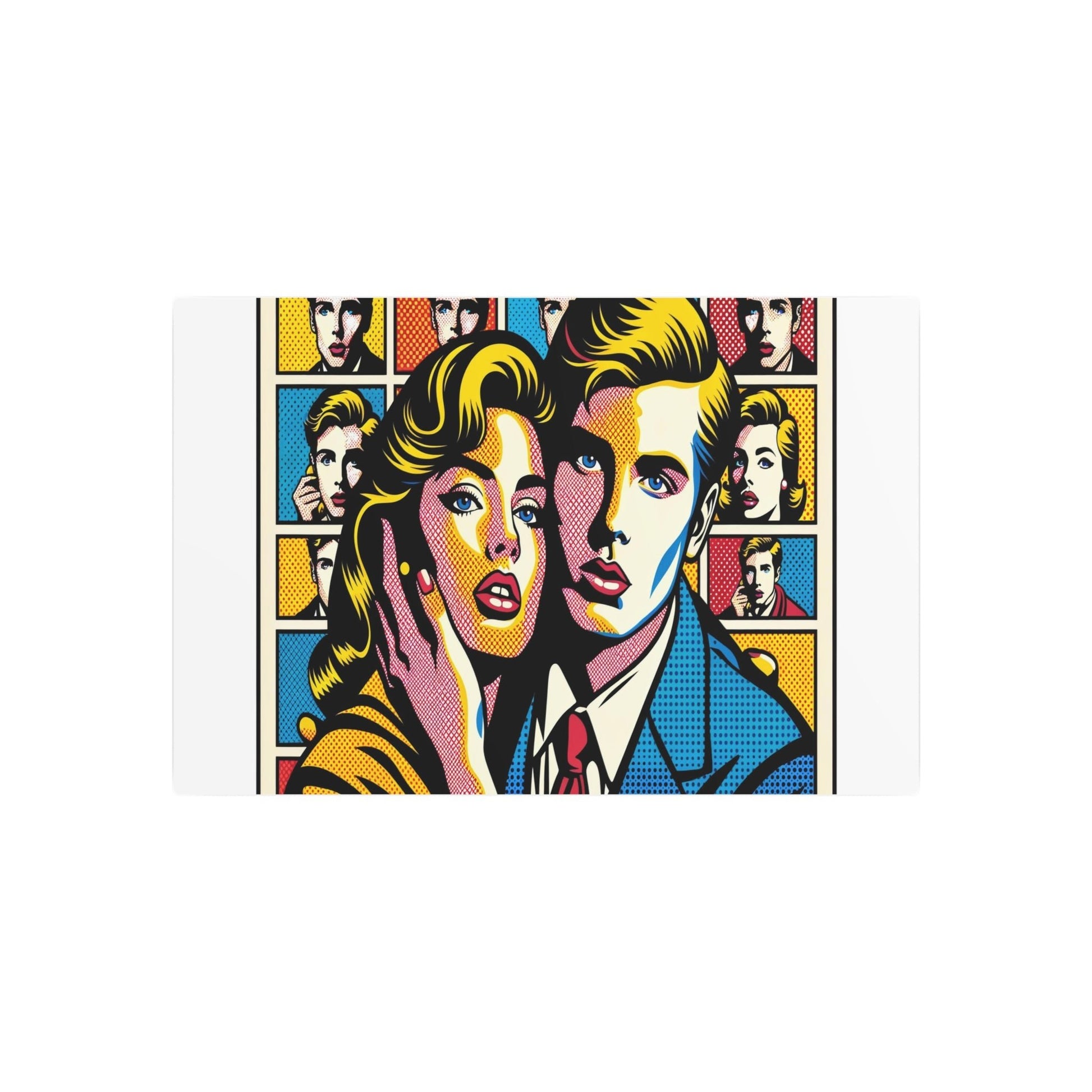 Metal Poster Art | "Vibrant Modern Pop Art: Bold Imagery and Color Saturation Inspired by Popular Culture"