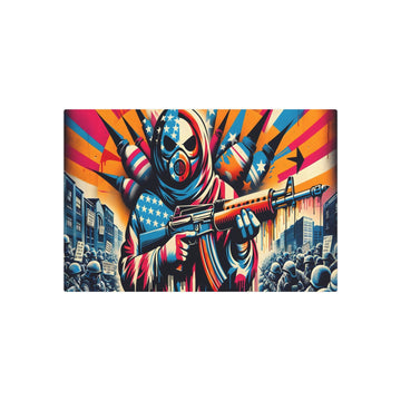 "Modern & Contemporary Street Art Style Image - Urban Graffiti Artwork" - Metal Poster Art 30″ x 20″ (Horizontal) 0.12''