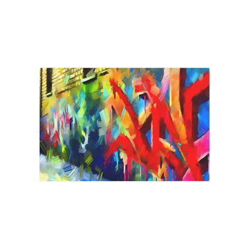 Metal Poster Art | "Modern and Contemporary Street Art - Bold Colors, Lines & Spontaneous Creativity" - Metal Poster Art 30″ x 20″ (Horizontal) 0.12''