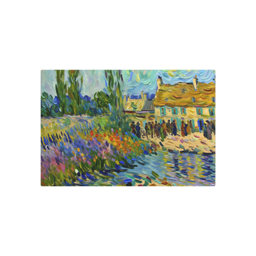Metal Poster Art | "Post-Impressionism Style Painting: Vivid Colors, Distinctive Brushstrokes Depicting Ordinary Life - Western Art Styles Collection" - Metal Poster Art 30″ x 20″ (Horizontal) 0.12''