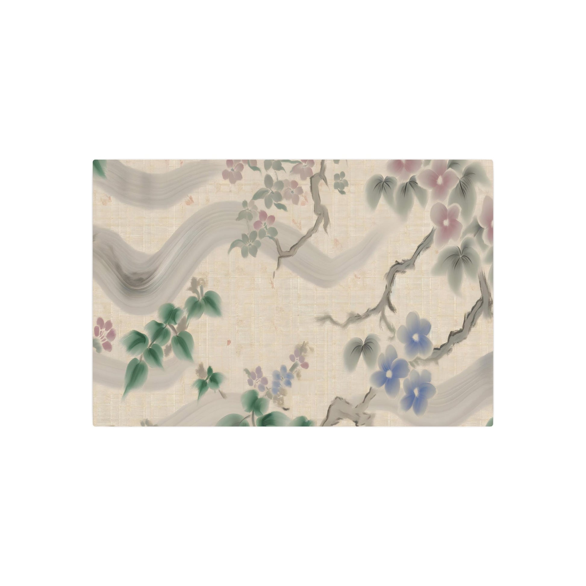 Metal Poster Art | "Exquisite Classic Chinese Silk Painting Artwork: A Delicate Expression of Asian Art Styles" - Metal Poster Art 36″ x 24″ (Horizontal) 0.12''