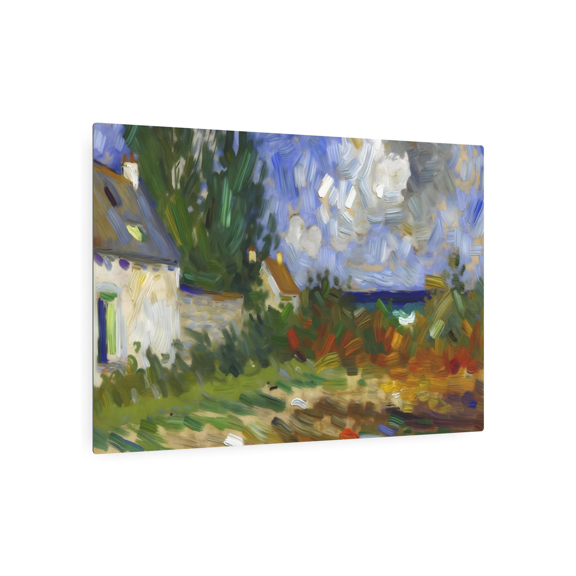 Metal Poster Art | "Impressionism-Inspired Artwork: Vivid Color Display with Emphasized Changing Light Qualities - Western Art Styles" - Metal Poster Art 36″ x 24″ (Horizontal) 0.12''