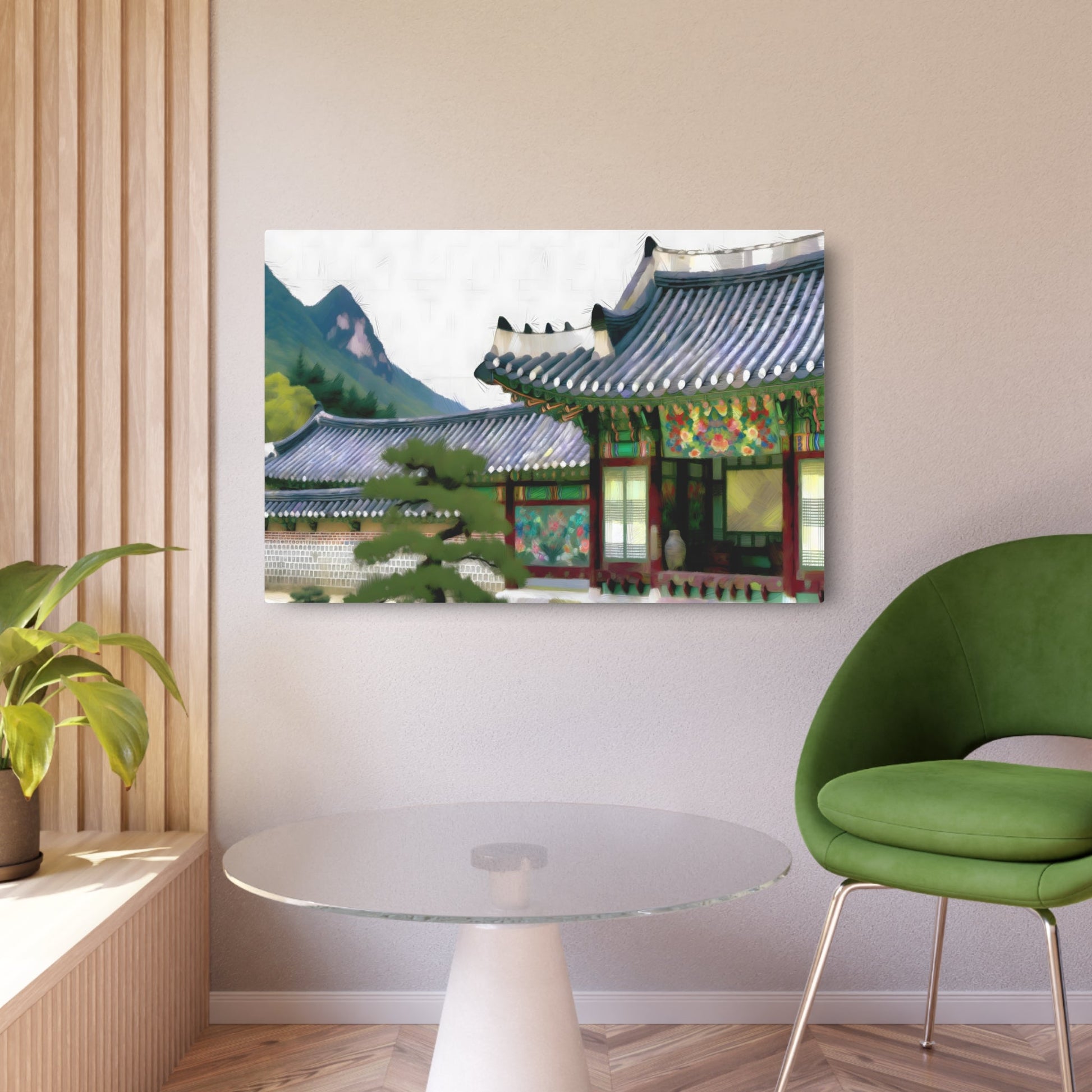 Metal Poster Art | "Traditional Joseon Dynasty Korean Art - Digital Painting in Authentic Asian Art Styles" - Metal Poster Art 36″ x 24″ (Horizontal) 0.12''