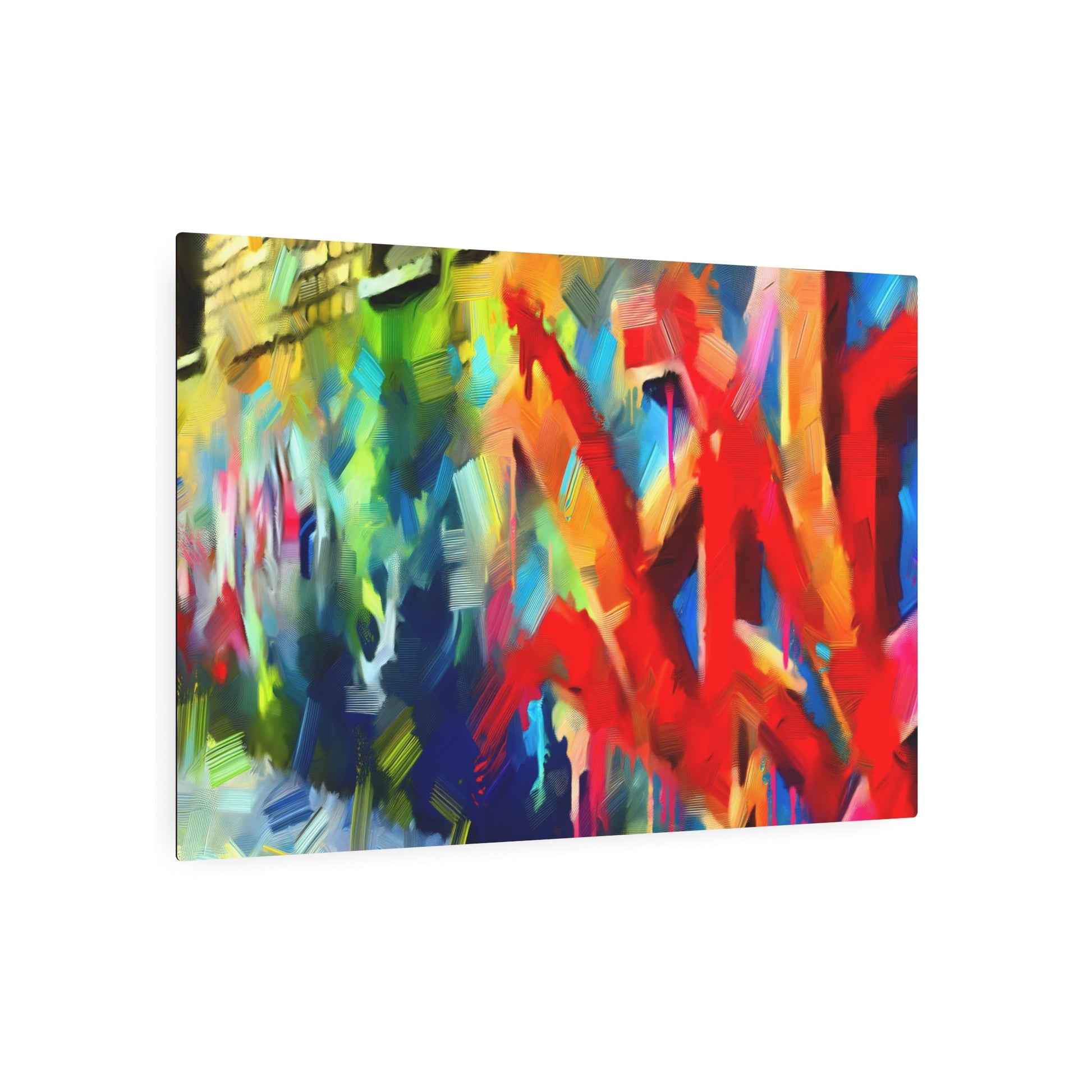 Metal Poster Art | "Modern and Contemporary Street Art - Bold Colors, Lines & Spontaneous Creativity" - Metal Poster Art 36″ x 24″ (Horizontal) 0.12''