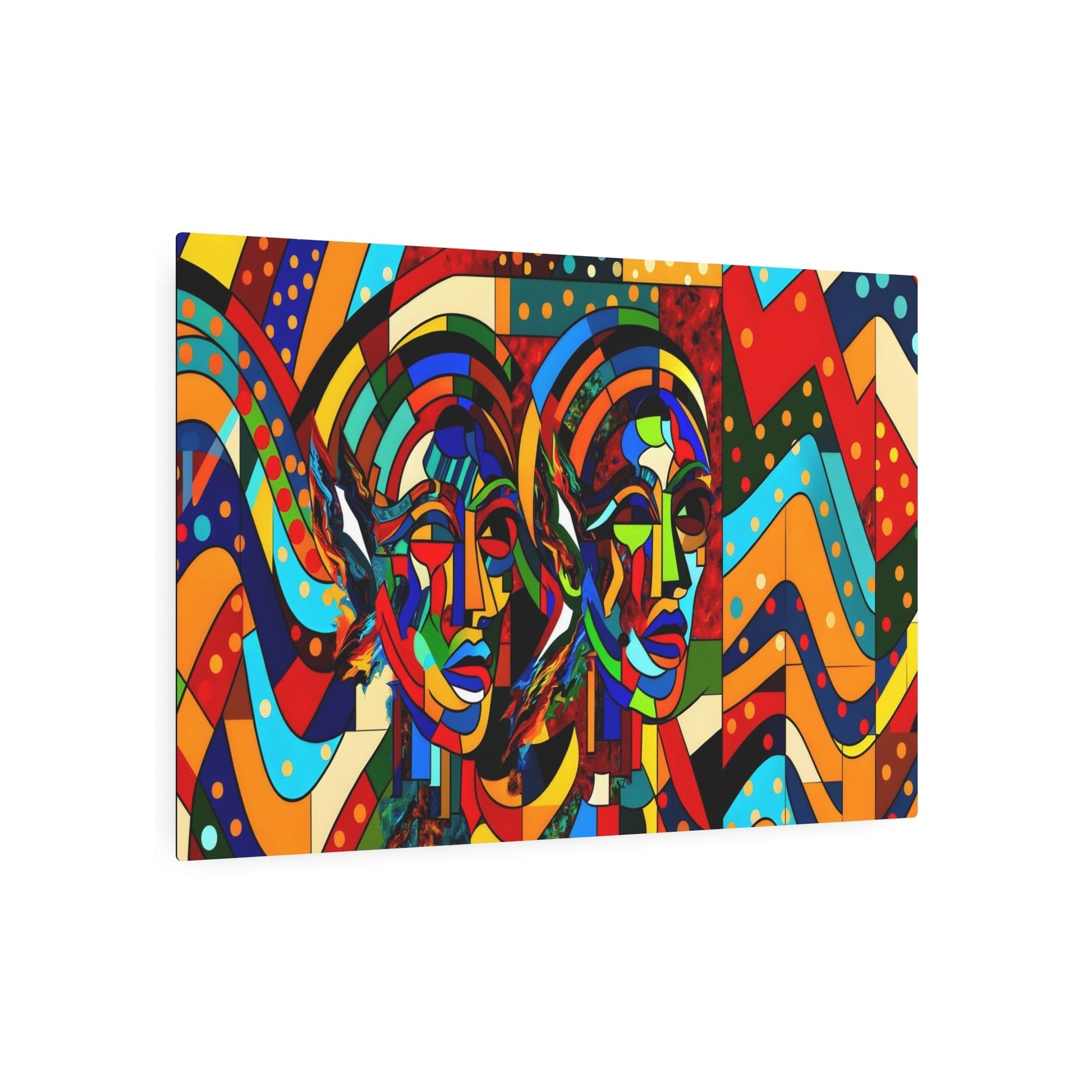 Metal Poster Art | "Vibrant Pop Art Illustration with Bold Lines and Iconic Images: An Authentic Expression of Modern & Contemporary Styles" - Metal Poster Art 36″ x 24″ (Horizontal) 0.12''