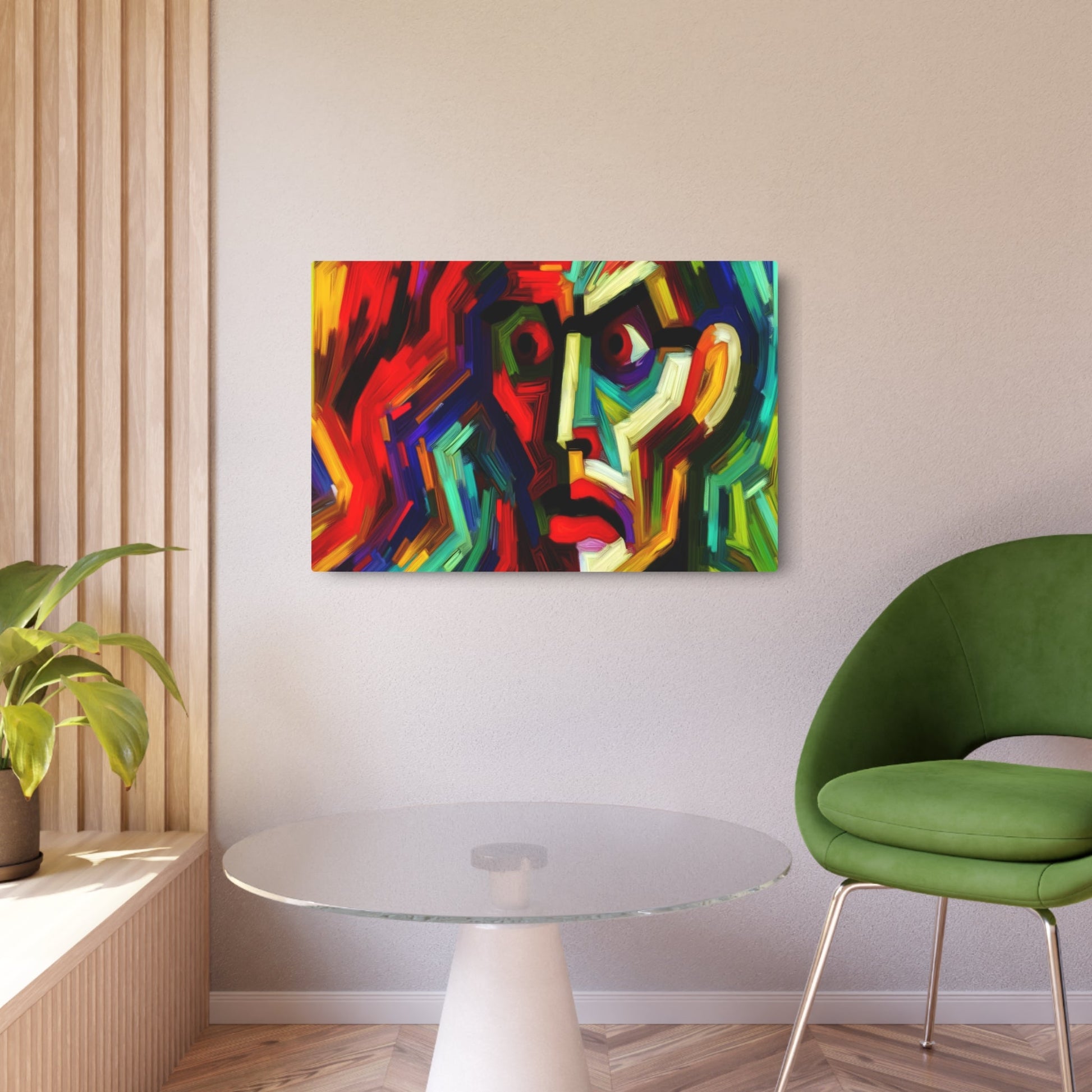 Metal Poster Art | "Expressionism Inspired Art Image - Emotional and Psychological Intensity Reflected in Western Art Styles" - Metal Poster Art 36″ x 24″ (Horizontal) 0.12''